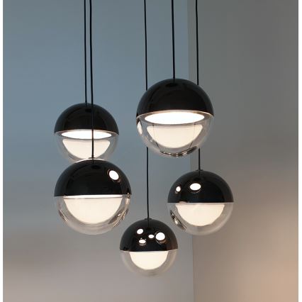 Κρεμαστό φωτιστικό LED με καλώδιο ZIREA LED/30W/230V, μαύρο