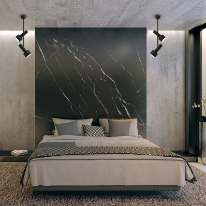 Κρεμαστό φωτιστικό LINTERNA 2xGX53/12W/230V μαύρο