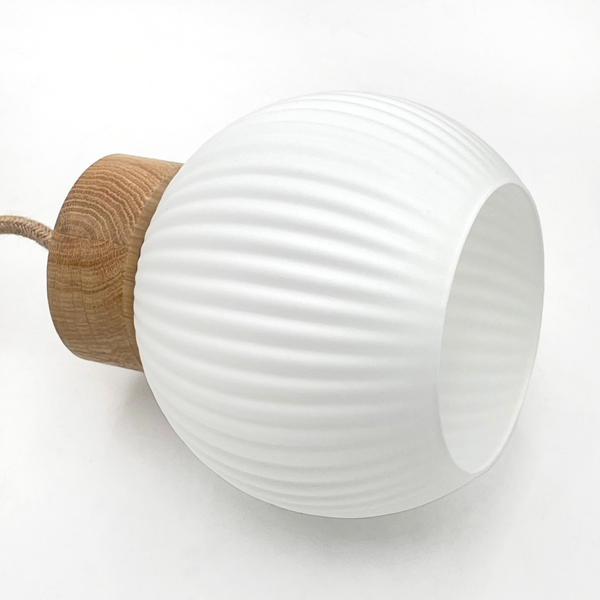 Κρεμαστό φωτιστικό LOOMIS με καλώδιο, 5xE27/15W/230V, 83 cm, μπεζ/δρυς