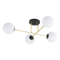 Κρεμαστό φωτιστικό MAGNUM 4xE14/10W/230V λευκό/χρυσό/μαύρο