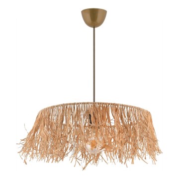 Κρεμαστό φωτιστικό MARISKA σε καλώδιο 1xE27/40W/230V, από ραφία