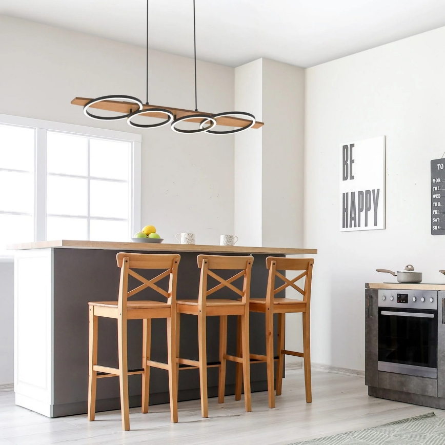Κρεμαστό φωτιστικό MELISA LED/35W/230V από πεύκο