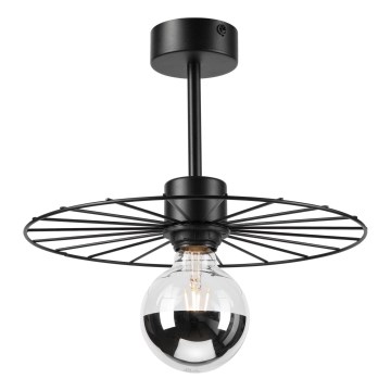 Κρεμαστό φωτιστικό MONTANA 1xE27/15W/230V διάμετρος 30 cm μαύρο