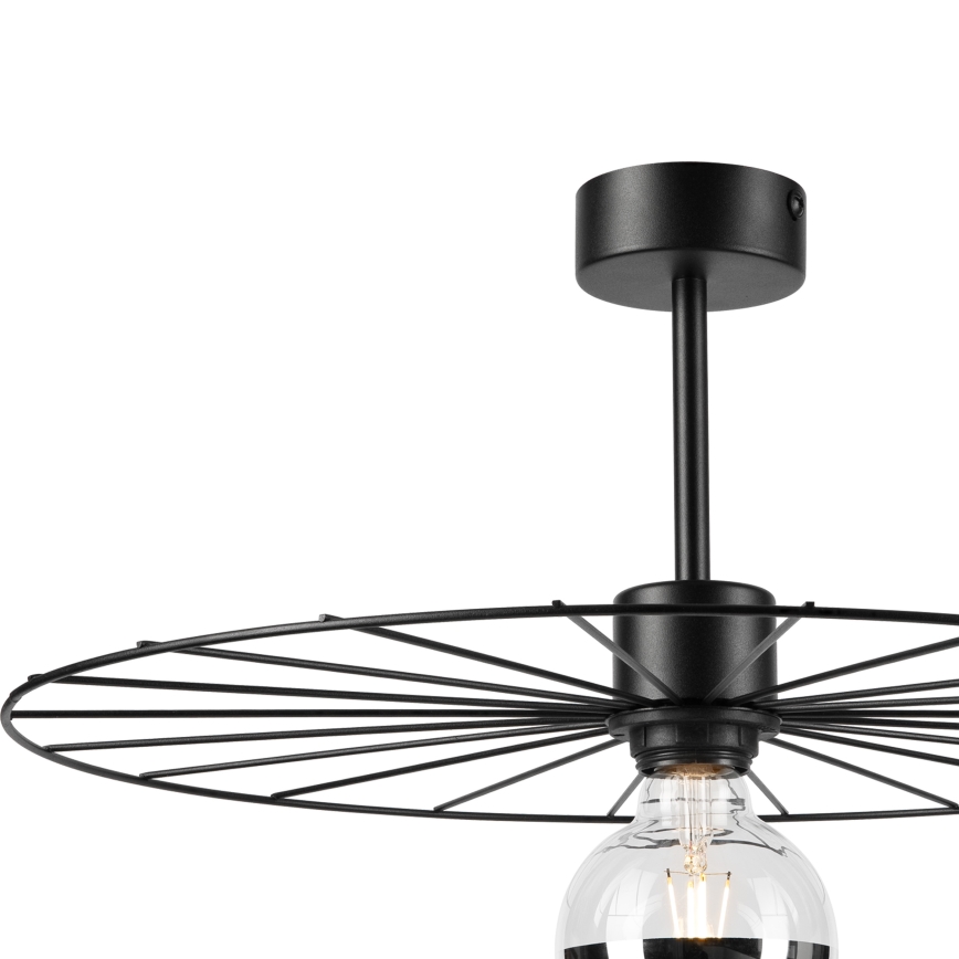 Κρεμαστό φωτιστικό MONTANA 1xE27/15W/230V διάμετρος 45 cm μαύρο