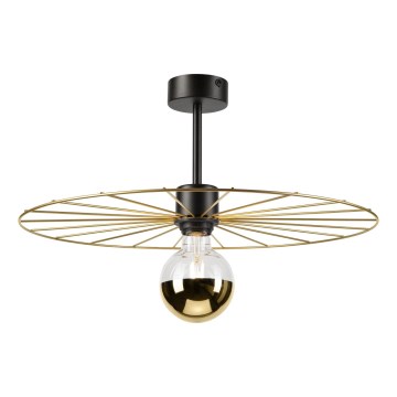 Κρεμαστό φωτιστικό MONTANA 1xE27/15W/230V διάμετρος 45 cm χρυσό/μαύρο