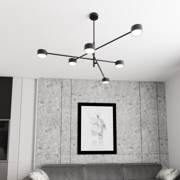 Κρεμαστό φωτιστικό NATSU 6xGX53/12W/230V μαύρο