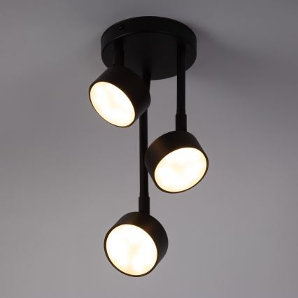 Κρεμαστό φωτιστικό NEMO 3xGX53/12W/230V μαύρο