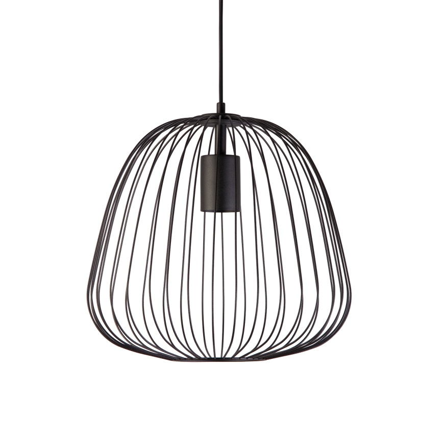 Κρεμαστό φωτιστικό OVELLA με καλώδιο, 1xE27/15W/230V, Ø 36 εκ., μαύρο