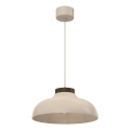 Κρεμαστό φωτιστικό σε καλώδιο BASCA 1xE27/15W/230V μπεζ/καφέ