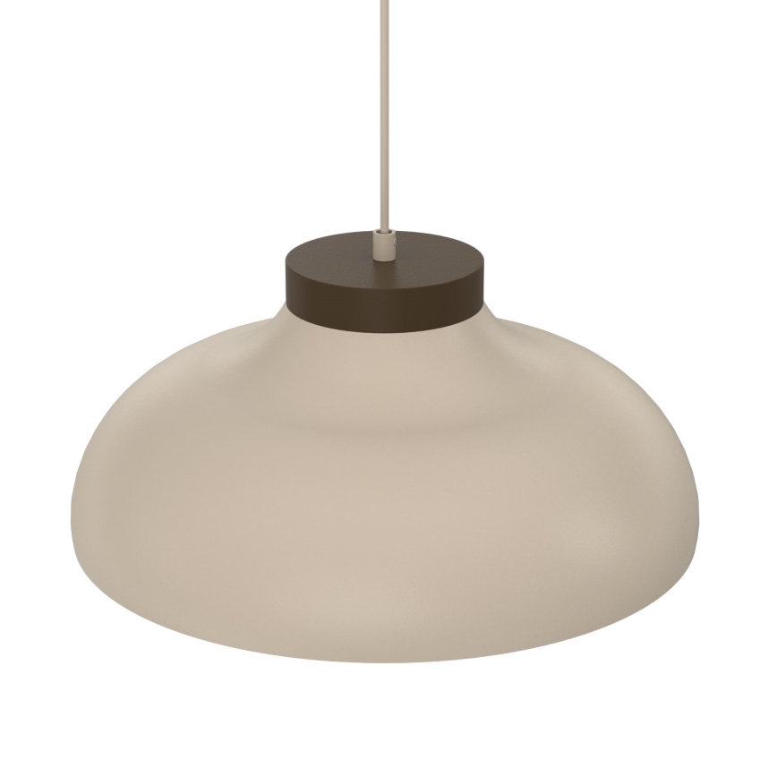 Κρεμαστό φωτιστικό σε καλώδιο BASCA 1xE27/15W/230V μπεζ/καφέ