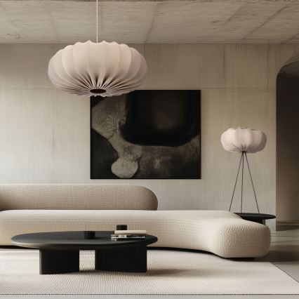 Κρεμαστό φωτιστικό σε καλώδιο CAFEE 1xE27/40W/230V, διάμ. 66 cm, μπεζ