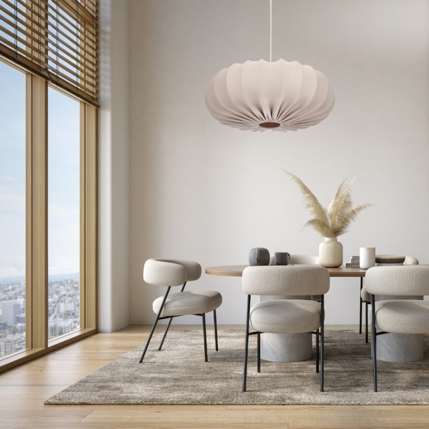 Κρεμαστό φωτιστικό σε καλώδιο CAFEE 1xE27/40W/230V, διάμ. 66 cm, μπεζ