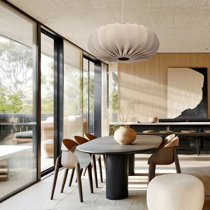 Κρεμαστό φωτιστικό σε καλώδιο CAFEE 1xE27/40W/230V, διάμ. 66 cm, μπεζ