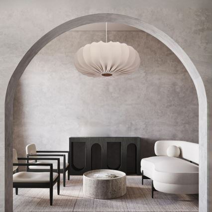 Κρεμαστό φωτιστικό σε καλώδιο CAFEE 1xE27/40W/230V, διάμ. 66 cm, μπεζ