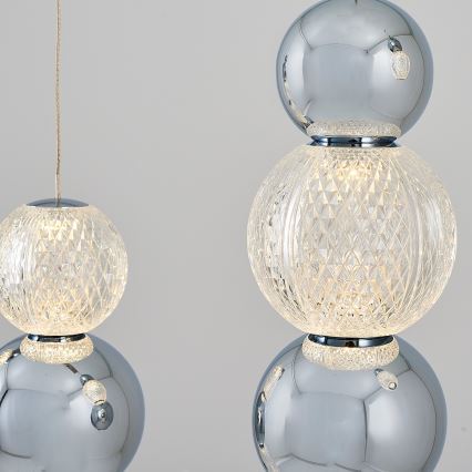 Κρεμαστό φωτιστικό σε καλώδιο CREMONA LED/27W/230V 3000K ματ χρώμιο