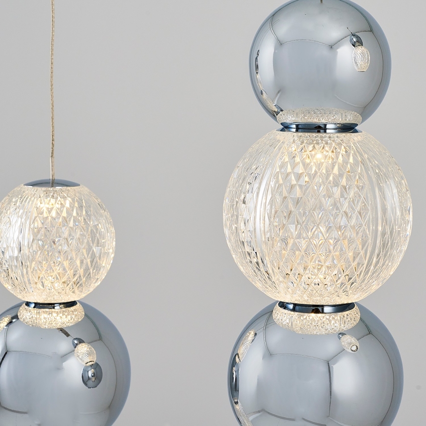 Κρεμαστό φωτιστικό σε καλώδιο CREMONA LED/27W/230V 3000K ματ χρώμιο