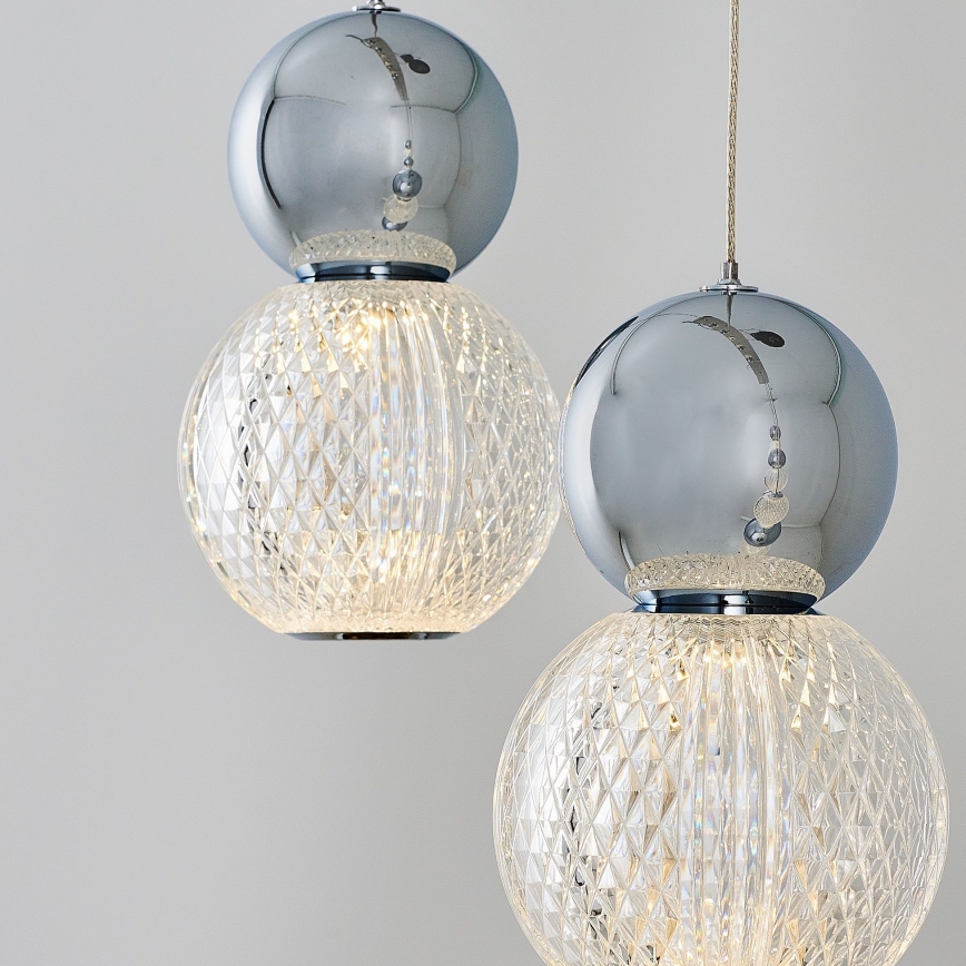 Κρεμαστό φωτιστικό σε καλώδιο CREMONA LED/27W/230V 3000K ματ χρώμιο