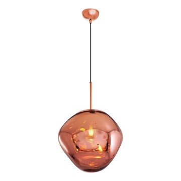 Κρεμαστό φωτιστικό σε καλώδιο CRUMPLED 1xE27/24W/230V, Ø 36 cm, χάλκινο