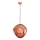 Κρεμαστό φωτιστικό σε καλώδιο CRUMPLED 1xE27/24W/230V, Ø 36 cm, χάλκινο