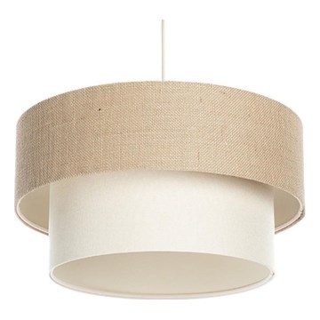 Κρεμαστό φωτιστικό σε καλώδιο DUO 1xE27/60W/230V διάμ. 40 cm μπεζ/κρεμ