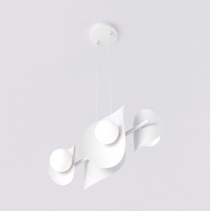 Κρεμαστό φωτιστικό σε καλώδιο ELEMENTI, 4xG9/8W/230V, λευκό