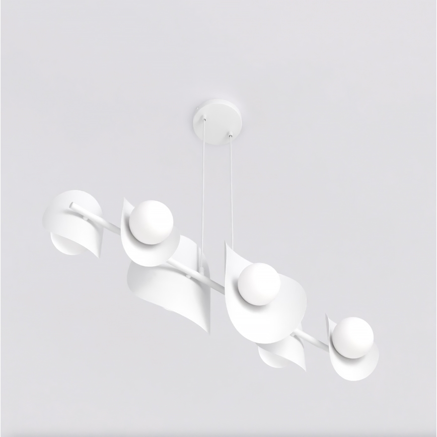 Κρεμαστό φωτιστικό σε καλώδιο ELEMENTI 6xG9/8W/230V λευκό