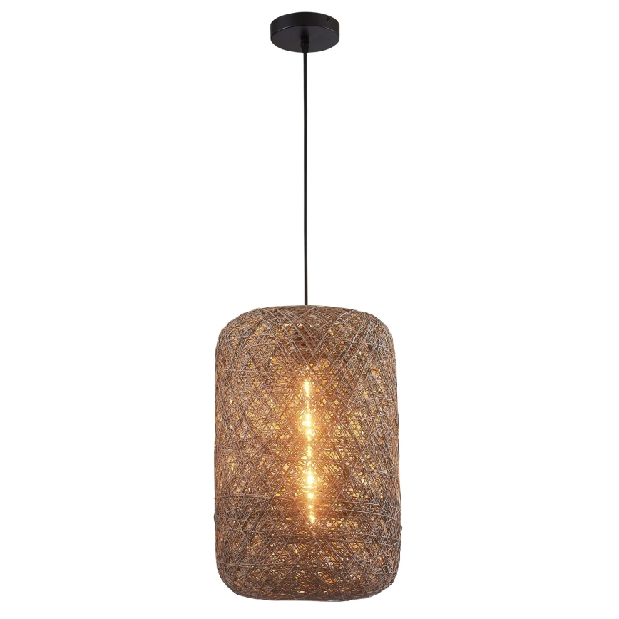 Κρεμαστό φωτιστικό σε καλώδιο ELLEN 1xE27/20W/230V διάμ. 30 εκ. ανθρακί