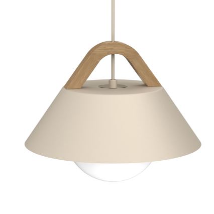 Κρεμαστό φωτιστικό σε καλώδιο FUNDA 1xE27/15W/230V μπεζ