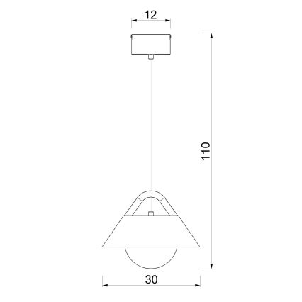 Κρεμαστό φωτιστικό σε καλώδιο FUNDA 1xE27/15W/230V μπεζ