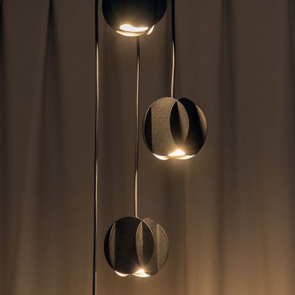 Κρεμαστό φωτιστικό σε καλώδιο GAMBIT 4xGU10/10W/230V μαύρο