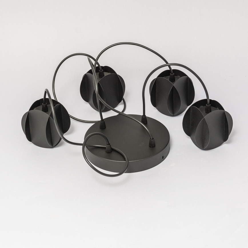 Κρεμαστό φωτιστικό σε καλώδιο GAMBIT 4xGU10/10W/230V μαύρο