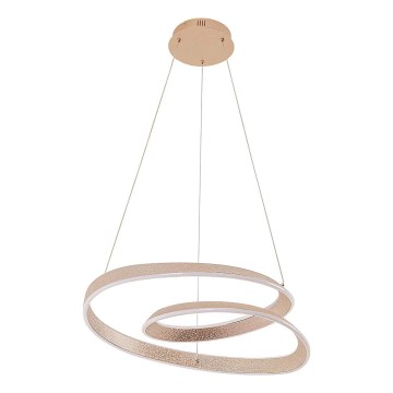 Κρεμαστό φωτιστικό σε καλώδιο GLOW LED, 75W/230V, 4000K, διάμ. 60 cm, χρυσό