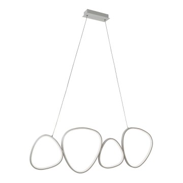 Κρεμαστό φωτιστικό σε καλώδιο HELIX LED/50W/230V, ασημί