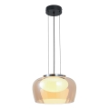 Κρεμαστό φωτιστικό σε καλώδιο INSIEME 1xGX53/10W/230V, διάμ. 35 cm, καπνιστό μπεζ