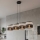Κρεμαστό φωτιστικό σε καλώδιο KARBON, 4xE27/15W/230V, μαύρο/γκρί