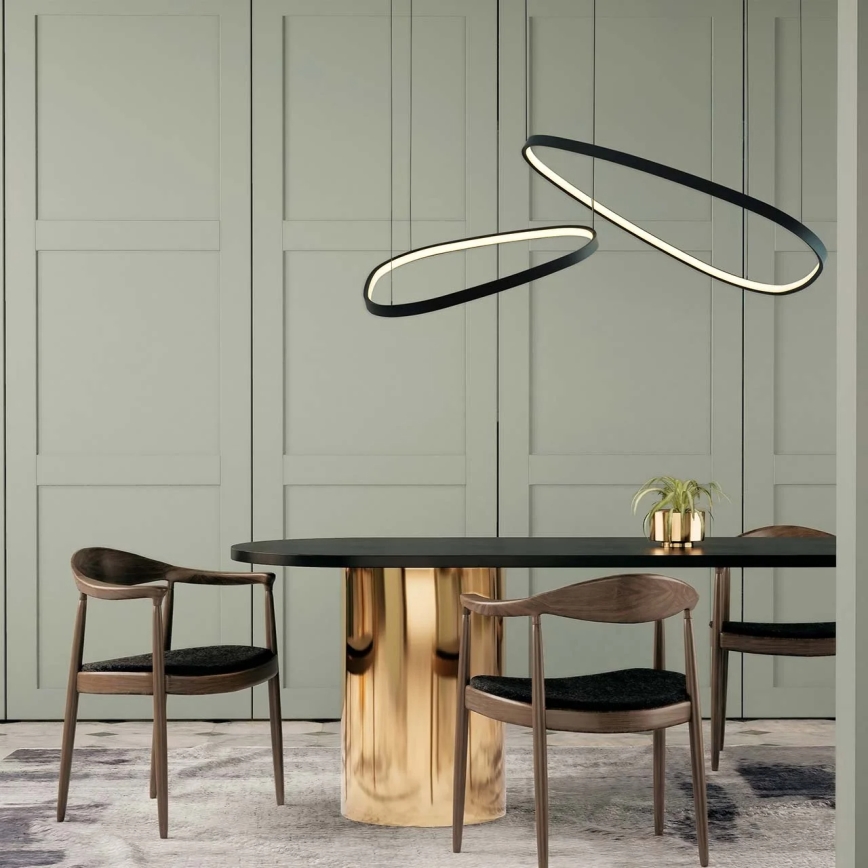 Κρεμαστό φωτιστικό σε καλώδιο LED MICHELLE LED/48W/230V 4000K μαύρο