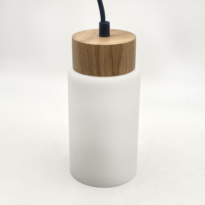 Κρεμαστό φωτιστικό σε καλώδιο MARKUS 5xE27/15W/230V μαύρο/δρυς