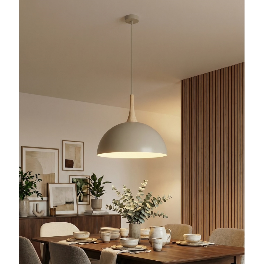Κρεμαστό φωτιστικό σε καλώδιο NAUTICA 1xGX53/12W/230V μπεζ