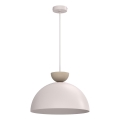 Κρεμαστό φωτιστικό σε καλώδιο NEVIS 1xE27/15W/230V, διάμ. 38 εκ., κρεμ