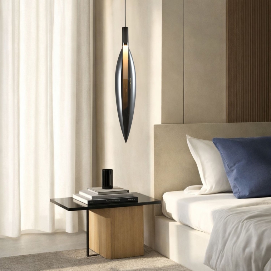 Κρεμαστό φωτιστικό σε καλώδιο NORDIC 1xG9/5W/230V μαύρο χρώμιο