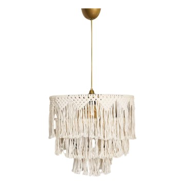 Κρεμαστό φωτιστικό σε καλώδιο RIMINI 1xE27/40W/230V, κρεμ