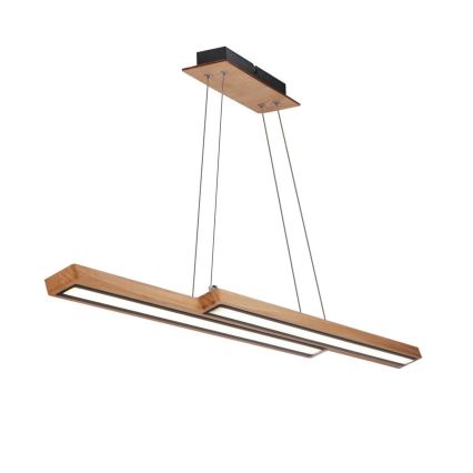 Κρεμαστό φωτιστικό σε καλώδιο SENTO LED/19W/230V ξύλινο