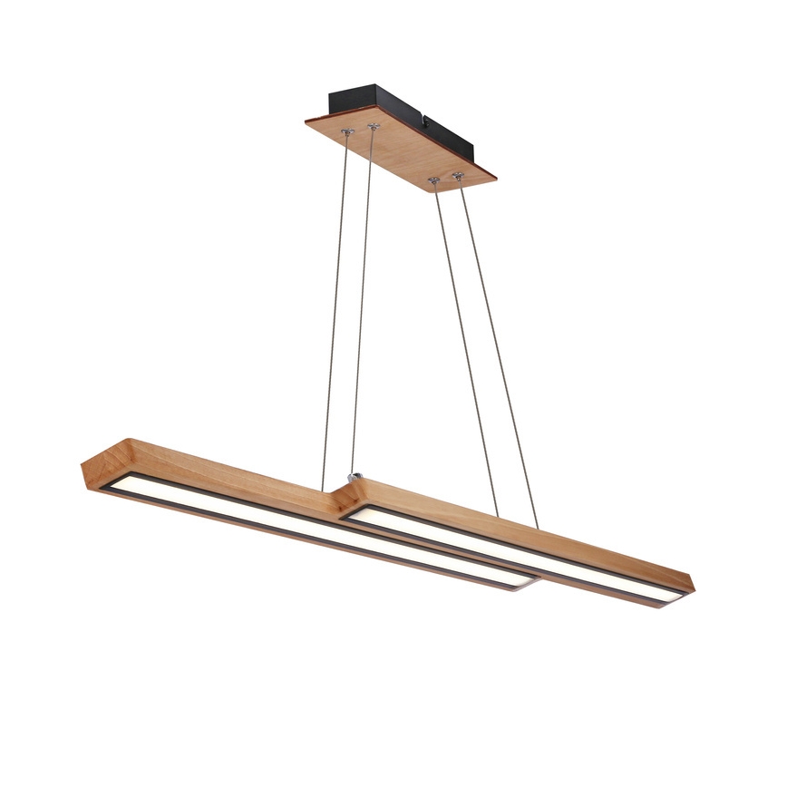 Κρεμαστό φωτιστικό σε καλώδιο SENTO LED/19W/230V ξύλινο