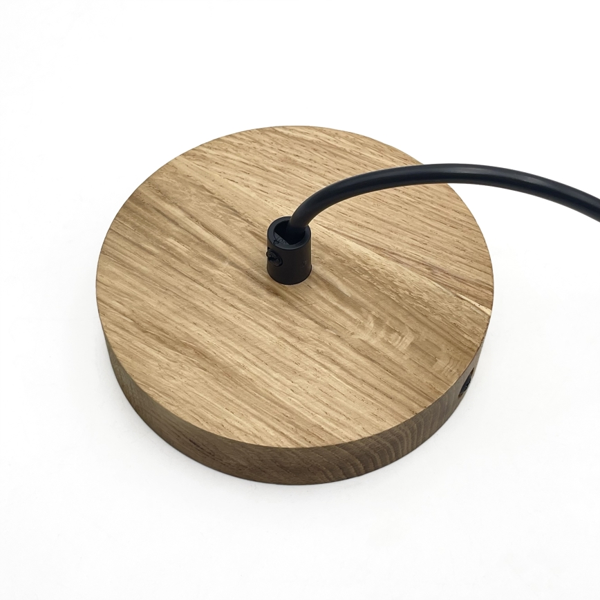 Κρεμαστό φωτιστικό σε καλώδιο SINGLE 1xE27/60W/230V Ø 28 cm δρυς