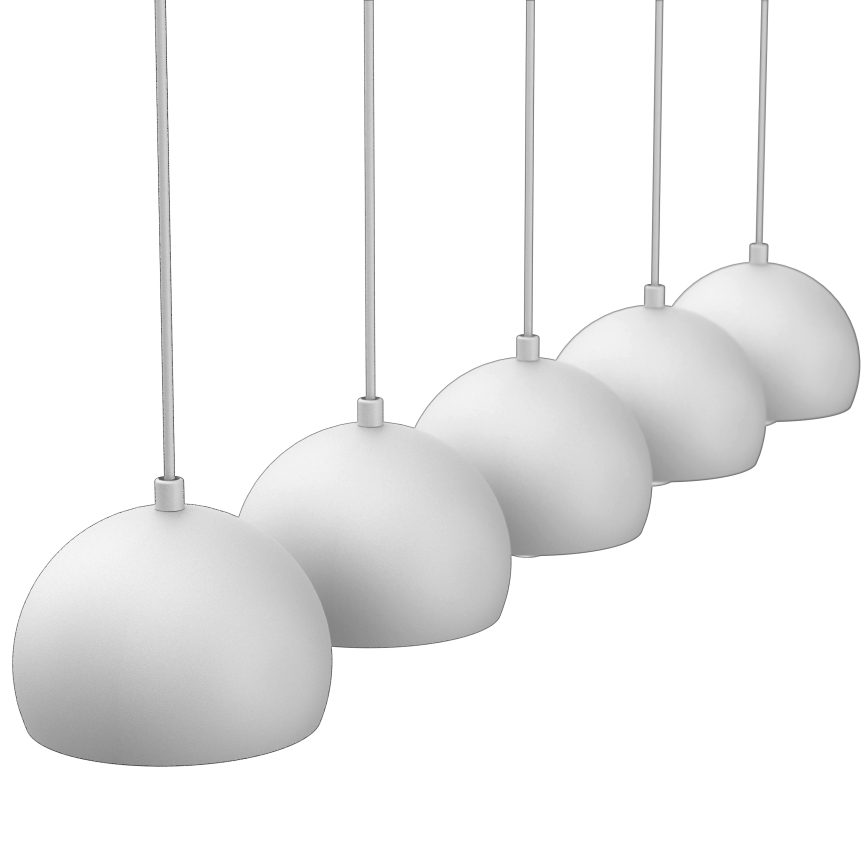 Κρεμαστό φωτιστικό σε καλώδιο SOOL 5xE27/15W/230V λευκό