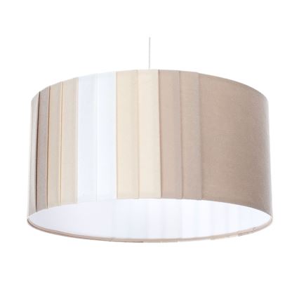 Κρεμαστό φωτιστικό σε καλώδιο STRIPES 1xE27/60W/230V Ø 60 εκ. μπεζ