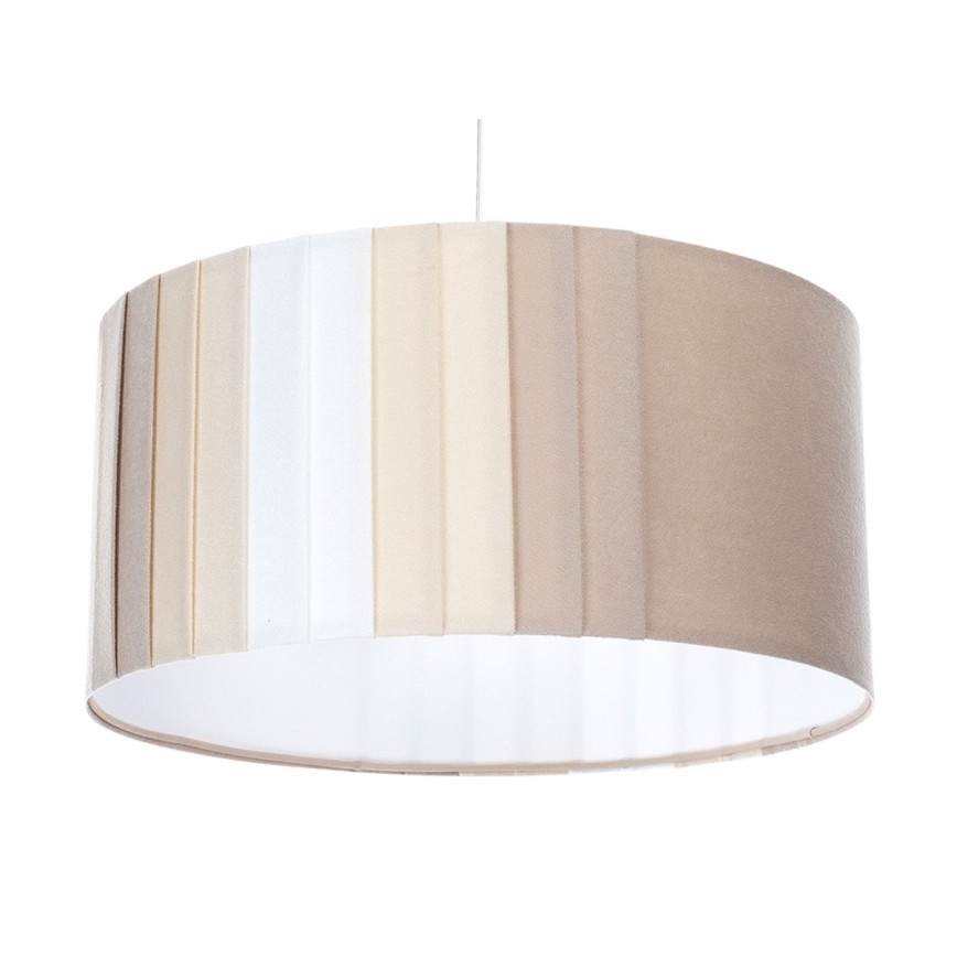 Κρεμαστό φωτιστικό σε καλώδιο STRIPES 1xE27/60W/230V Ø 60 εκ. μπεζ