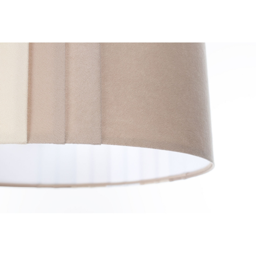 Κρεμαστό φωτιστικό σε καλώδιο STRIPES 1xE27/60W/230V Ø 60 εκ. μπεζ