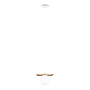 Κρεμαστό φωτιστικό σε καλώδιο SUNPLISS 1xG9/10W/230V διάμ. 20 εκ. χρυσό/κρεμ