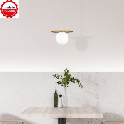 Κρεμαστό φωτιστικό σε καλώδιο SUNPLISS 1xG9/10W/230V διάμ. 20 εκ. χρυσό/κρεμ